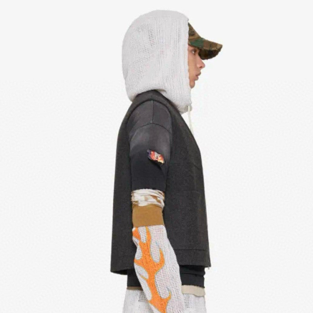 Givenchy Men's Spring & Autumn Solid Color Multi-Pocket V-Neck Zipper Sleeveless Double Sided Wool & Cashmere Vest Ngvp #7644