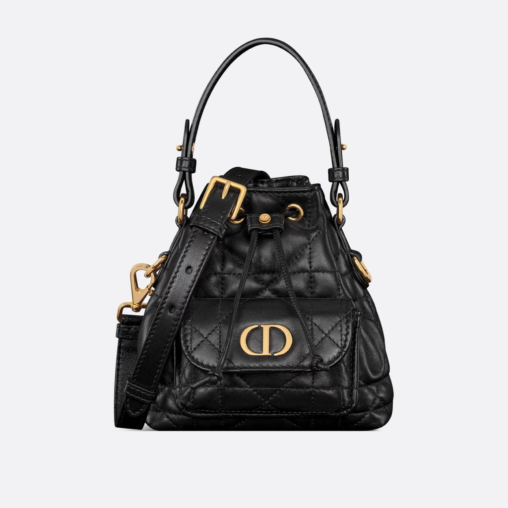 Dior Caro Women's Fashion Classic Solid Color Lambskin Cd Logo Mini Bucket Bag Shoulder Bag Crossbody Bag Bags S5250UNOZ_M030 #78351