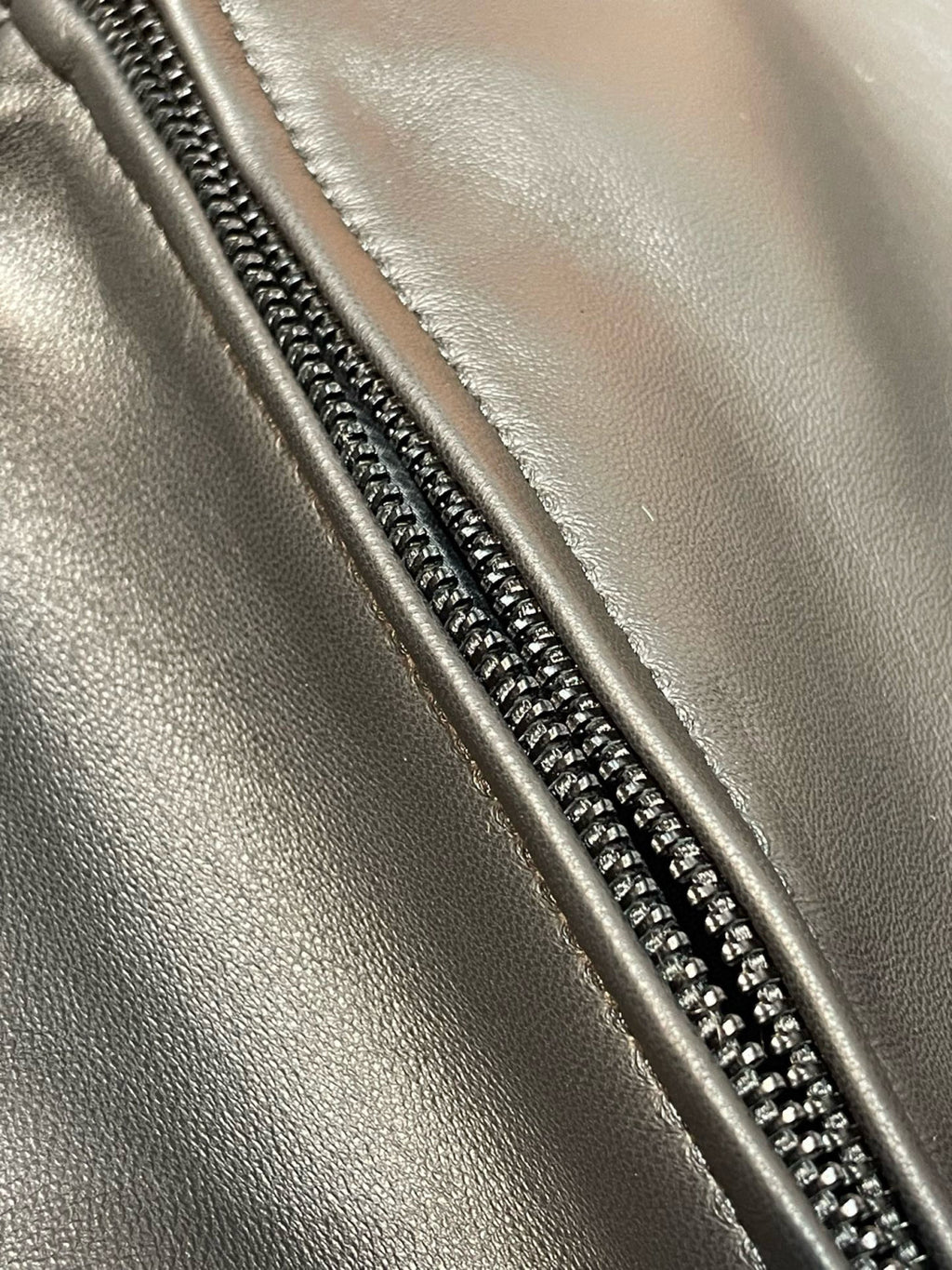 Louis Vuitton Men's Spring/summer Casual Fashion Solid Color Logo Embossed Zipper Cuff Elastic Mixed Leather Sports Jacket #78366