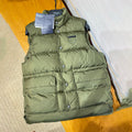 Prada Men's Fall/Winter Fashion Casual High Neck Single Button Solid Color Logo Triangle Patch Decorated Vest #79331