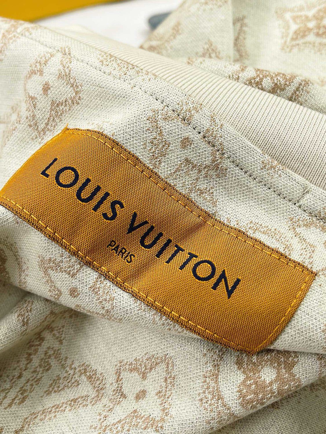 Louis Vuitton Men's Summer Logo Full Print Casual Crew Neck Cotton Short Sleeve T-Shirt #99273
