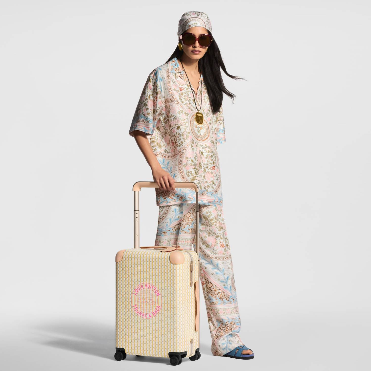 Louis Vuitton Horizon 55 Damier Azur Canvas Travel Bags and Rolling Luggage Fashion Luggage Box Bag Bags N40910 #84359A