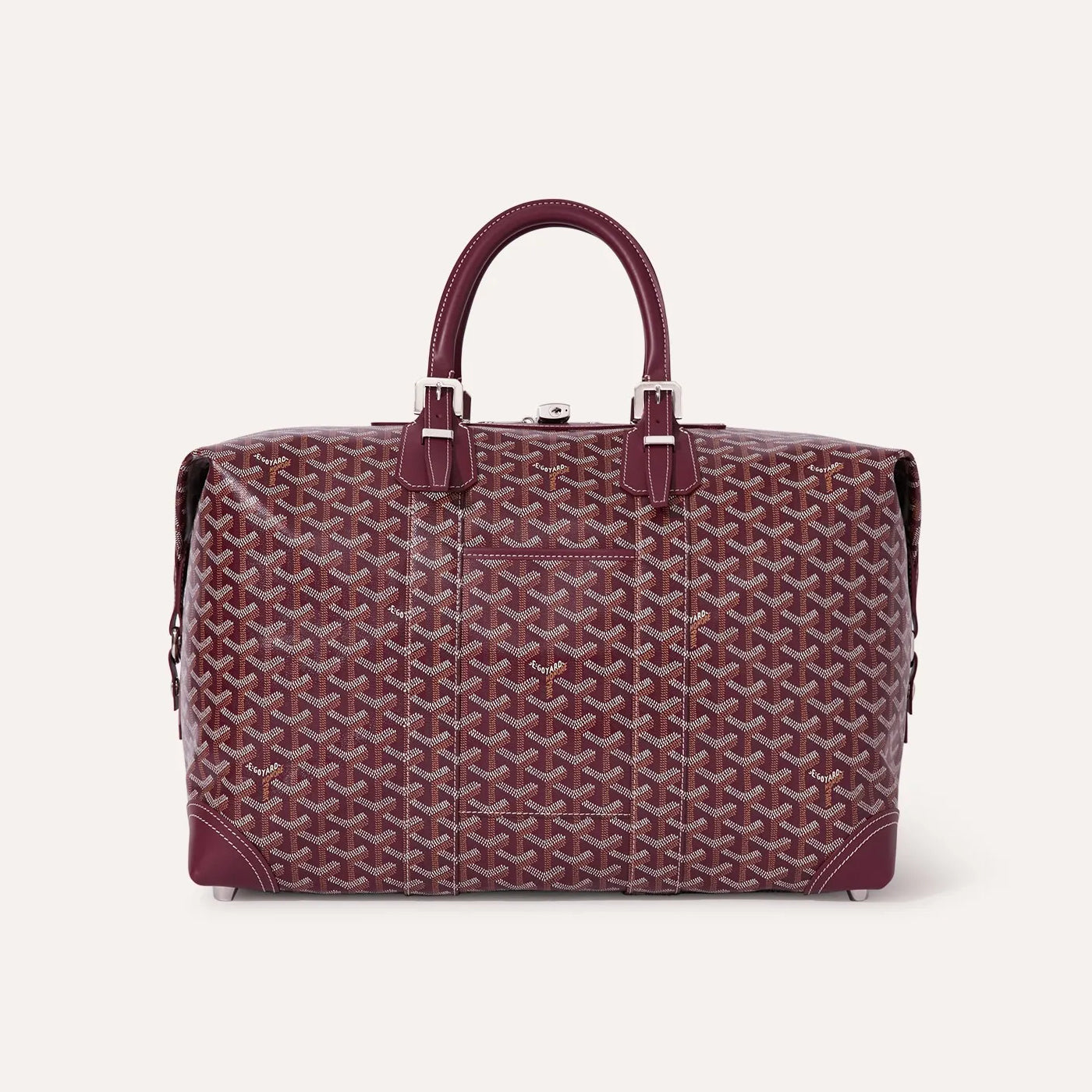 GOYARD Bowling45 Men's And Women's Fashion Classic All-over Print Zipper Closure Canvas Leather Oversized Travel Bag Bags BOWLIN045TY33CL33P #78364