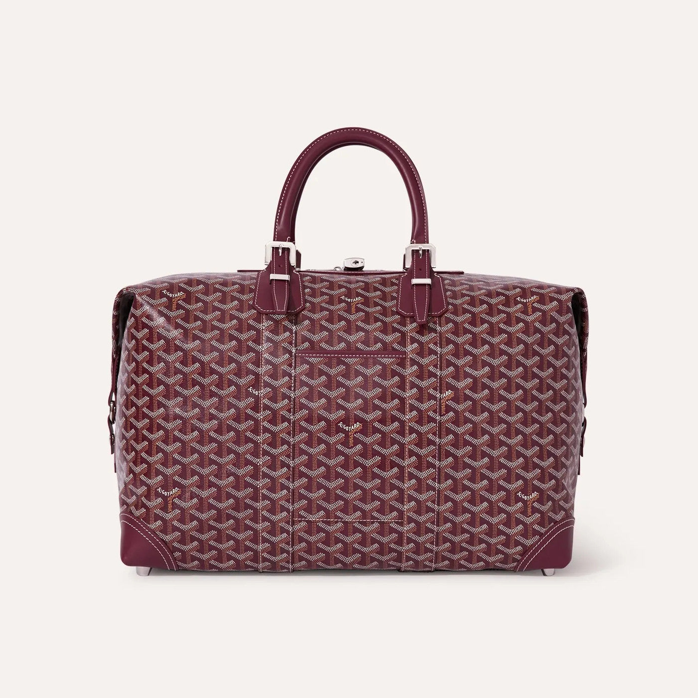GOYARD Bowling45 Men's And Women's Fashion Classic All-over Print Zipper Closure Canvas Leather Oversized Travel Bag Bags BOWLIN045TY33CL33P #78364