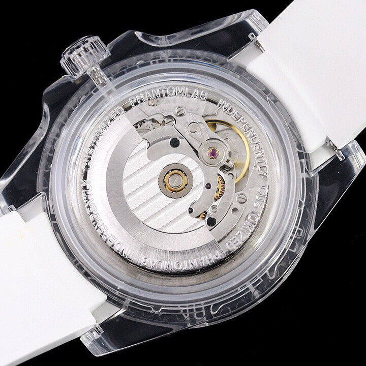 Rolex glass crystal series white tape plus transparent tape blue luminous watch accessories jewelry #82249
