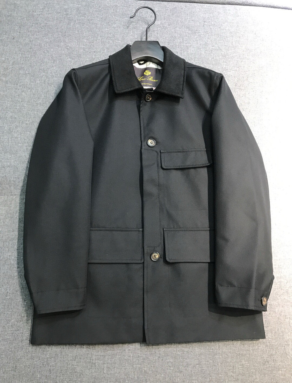 Loro Piana Men's Fall And Winter High-end Business Casual Trench Coat Jacket Lapel Single-breasted Cotton Trend Jacket Ngvp #2483