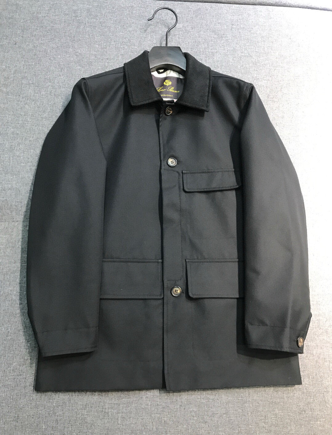 Loro Piana Men's Fall And Winter High-end Business Casual Trench Coat Jacket Lapel Single-breasted Cotton Trend Jacket Ngvp #2483