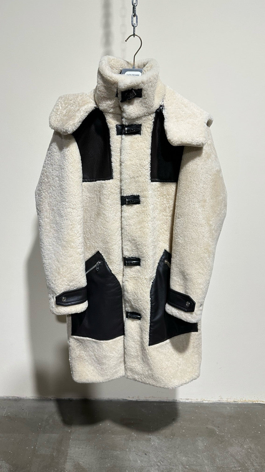 Hermes Men's Fall And Winter Long Multi-Pocket Shearling Fur Zipper Loose Casual Jacket Removable Hooded Coat Ngvp #7411