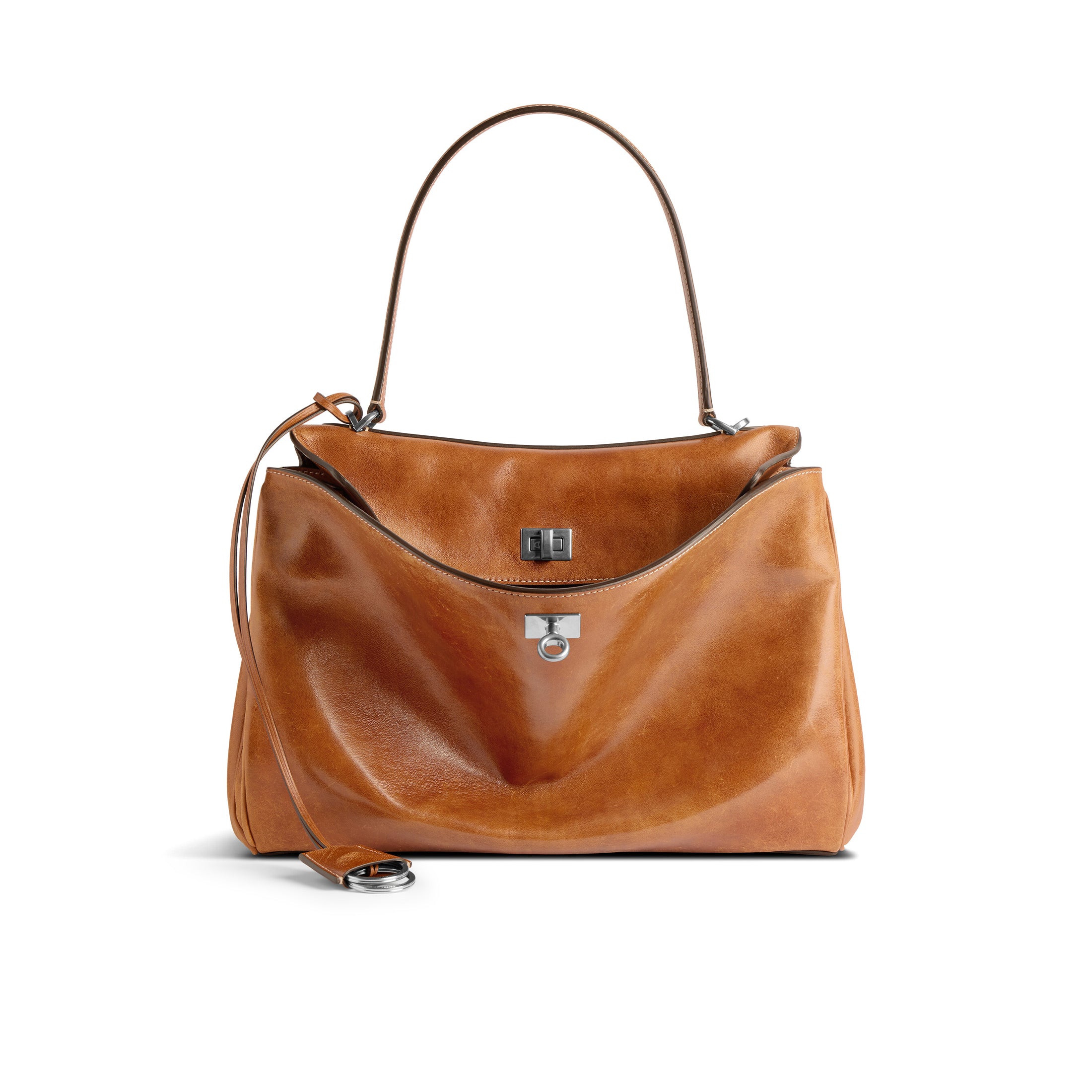 Balenciaga Rodeo Medium Handbag Tan Clutch Crossbody Large Bag Spring Summer Women's Fashion Luxury Leather Bags 7897722ABP72753 #81251