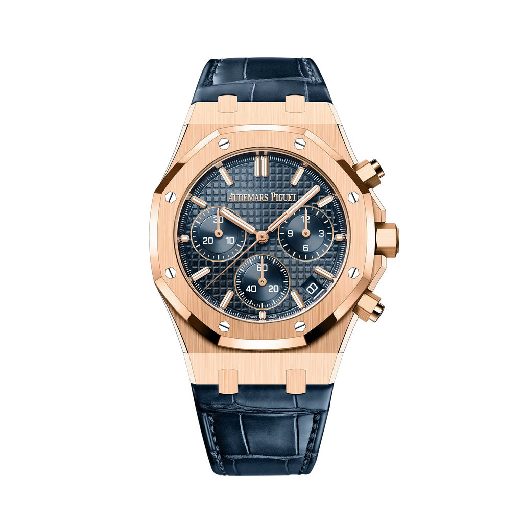Audemars Piguet ROYAL OAK Men's Automatic Movement Watch With 50-meter Water Resistance And Leather Strap 41mm Watch #77941