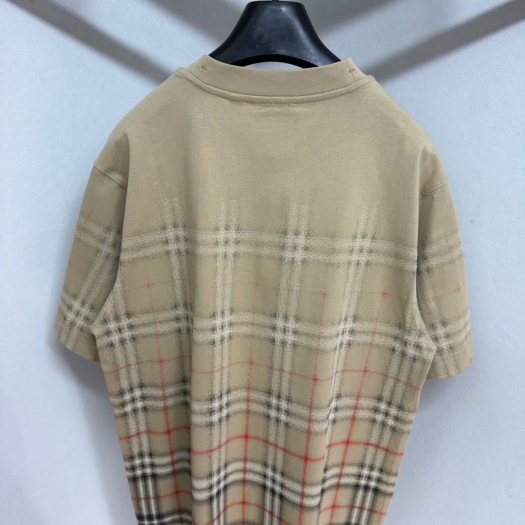 Burberry Men's Gradient Check Cotton T-shirt #335879