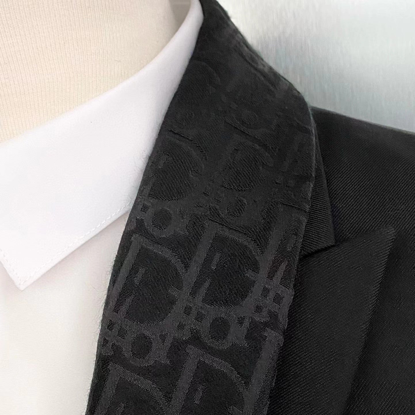 Dior Black Suit Jacket Pants Set #94218