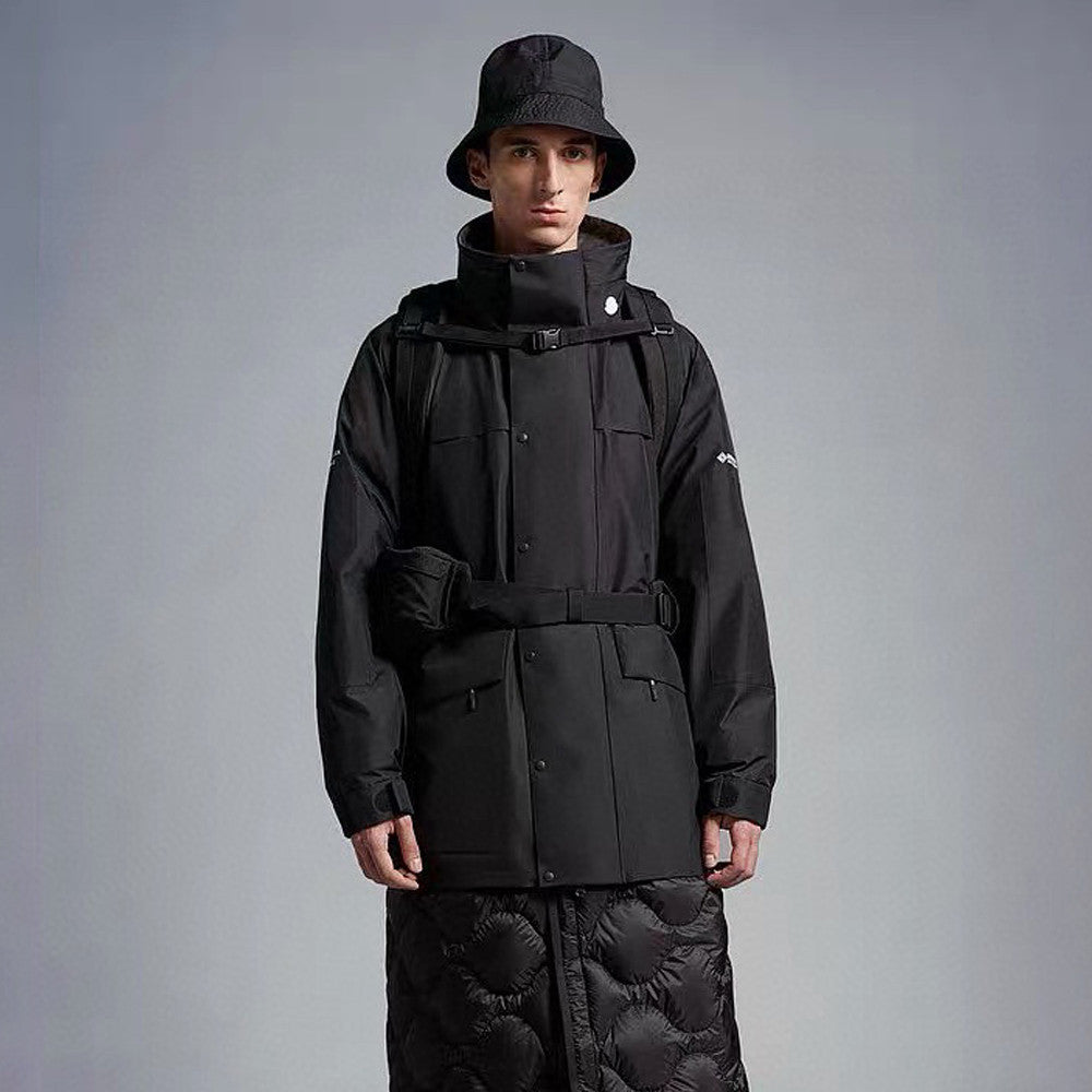 Moncler Black Hooded Down Jacket #22155