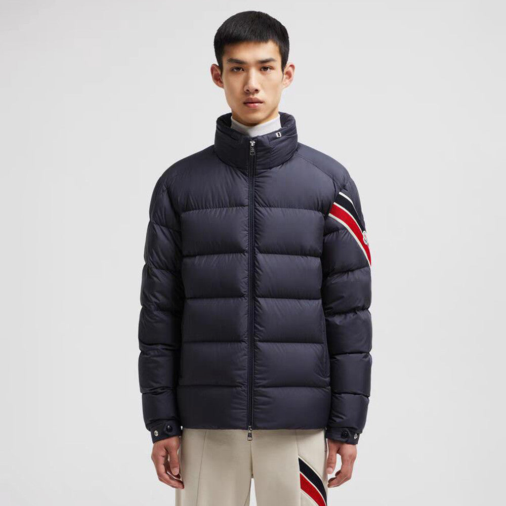 Moncler Arm Three Color Webbing Stand Collar Down Jacket Goose Down Windproof Waterproof Warm And Wear Resistant #332484