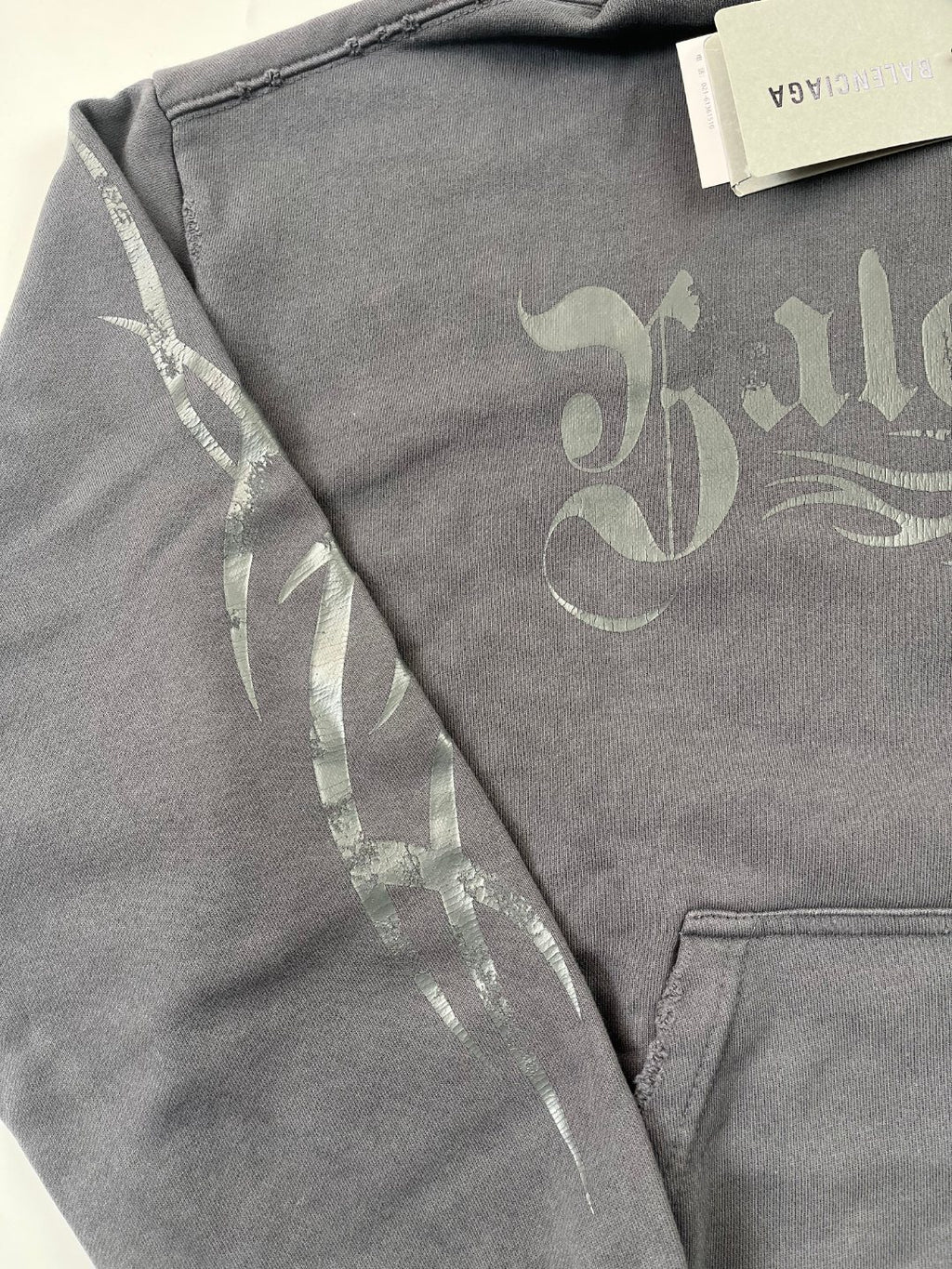 Balenciaga Men's Women's Spring And Autumn Letter Printed Solid Color Zipper Loose Solid Color Hooded Sweatshirt Jacket Ngvp #9958