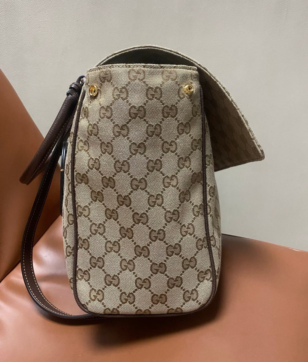 GUCCI Paparazzo Large Top Handle Bag Leather #383704