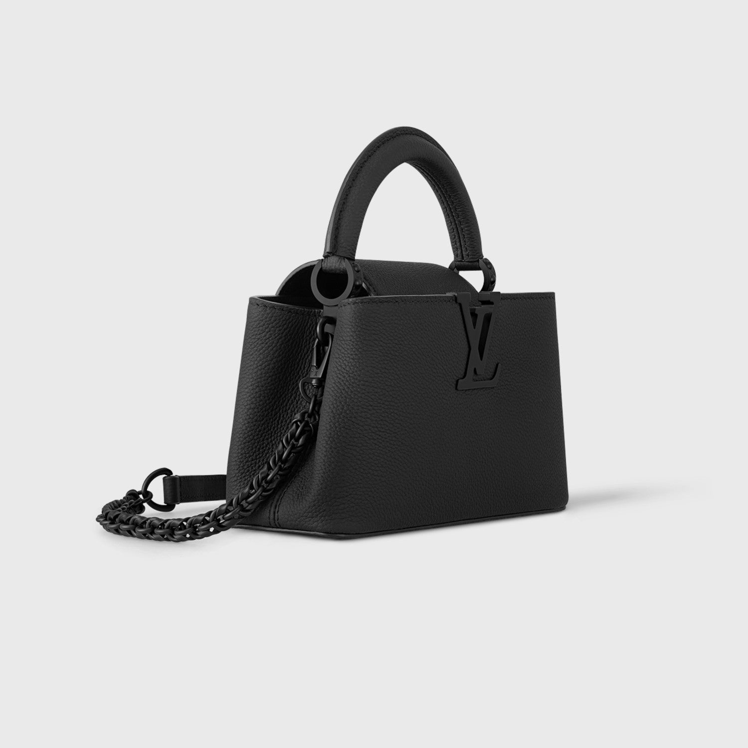 Louis Vuitton CAPUCINES EAST-WEST Women's Fashion Classic Solid Color Grain Leather Logo Handbag Shoulder Bag Bags M23955 #78951