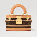 Louis Vuitton Ellis Handbags New Vintage-print Oval Hard-shell Clutch Leather Shoulder Strap Crossbody Bags Artisanal Handbag Bag M24843 #196189