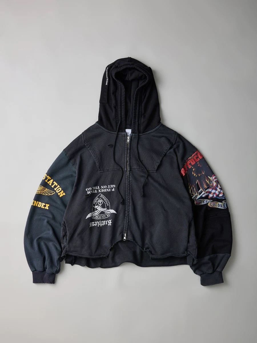 Protocol Index Upside Down Zip Hoodie Black #334250