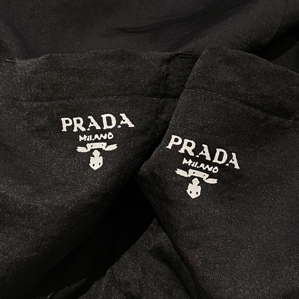 Prada Men's Summer Logo Printed Single Breasted Short Sleeve Shirt Casual Fashion Shorts Set Suit #72428