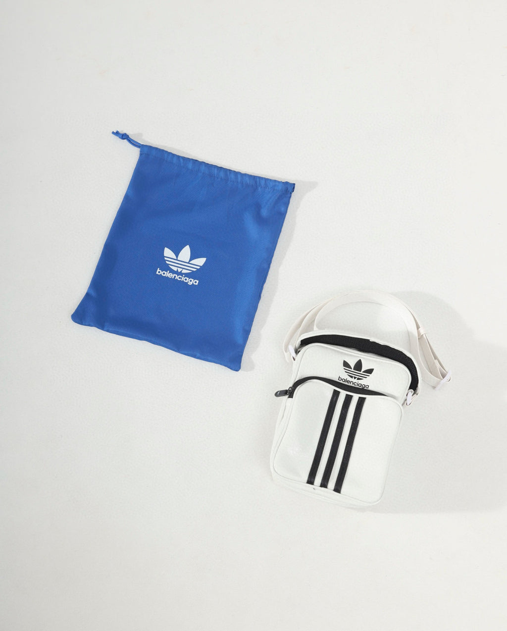 Balenciaga x Adidas Men's and Women's Unisex Fashion Casual Adjustable Strap Printed Leather Shoulder Bag Crossbody Bag Bags #78453