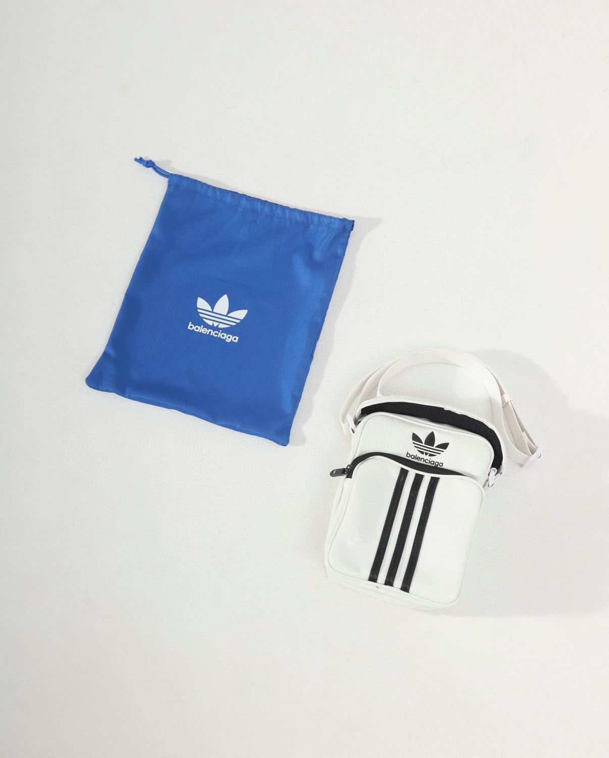 Balenciaga x Adidas Men's and Women's Unisex Fashion Casual Adjustable Strap Printed Leather Shoulder Bag Crossbody Bag Bags #78453