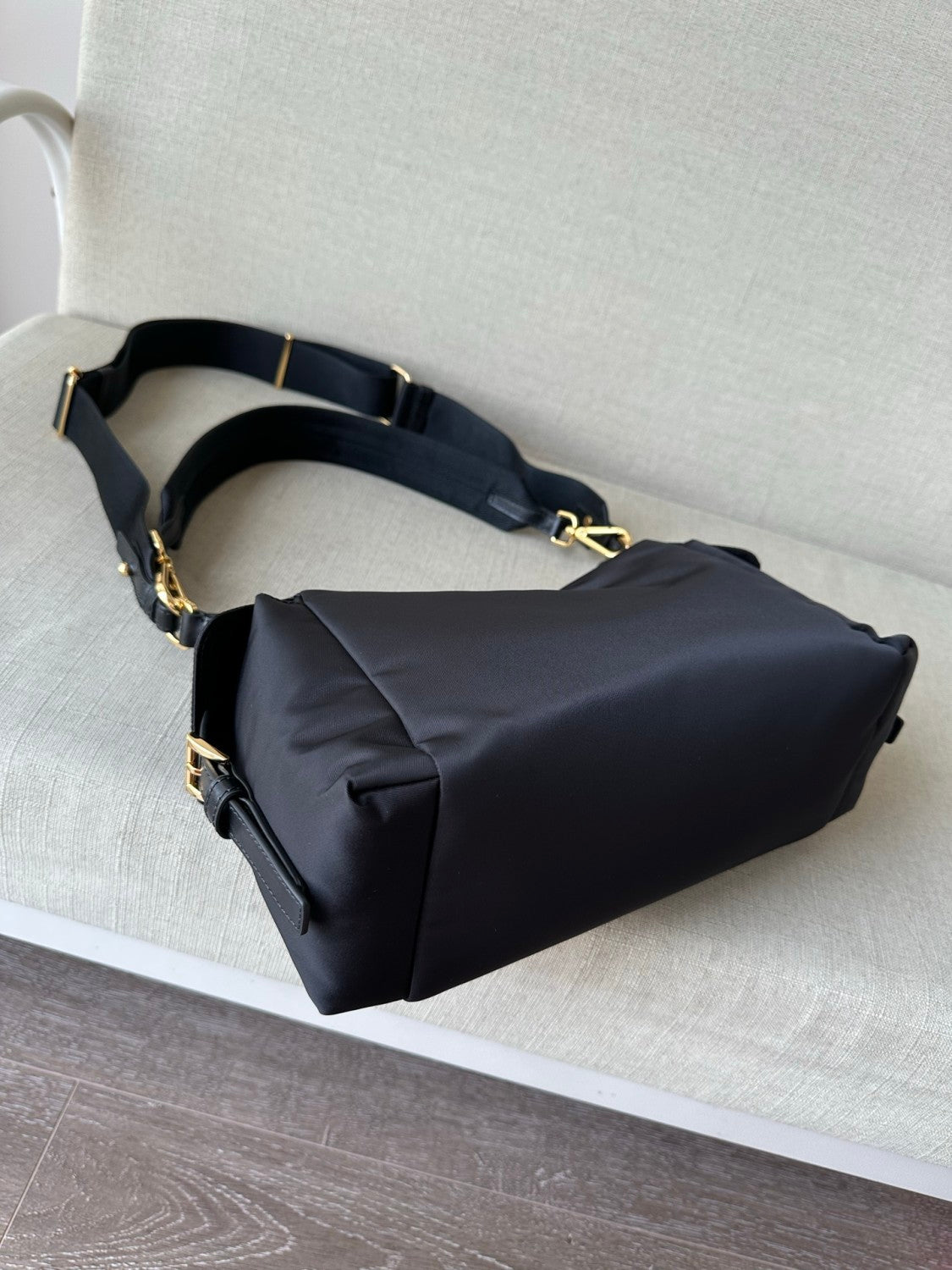 Prada Explore Women's Classic Solid Color Leather Zipper and Flap Pocket Recycled Nylon and Leather Handbag Shoulder Bag Crossbody Bag Bags #78673