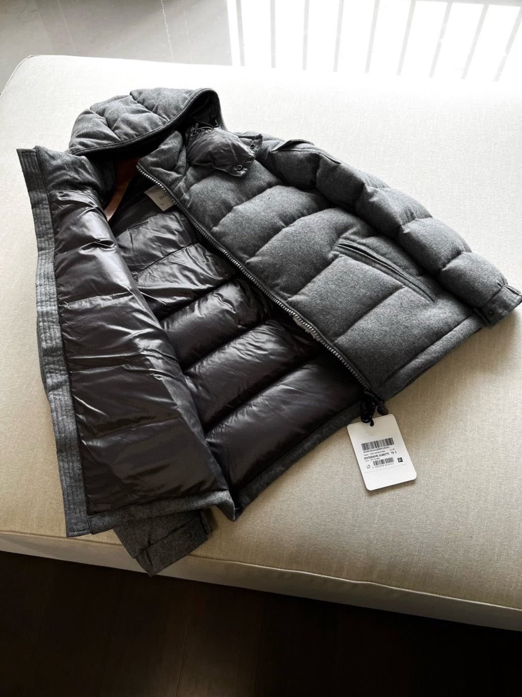 Moncler Men's Winter Solid Color Hooded Zipper Long Sleeve Puffer Down Jacket #73858