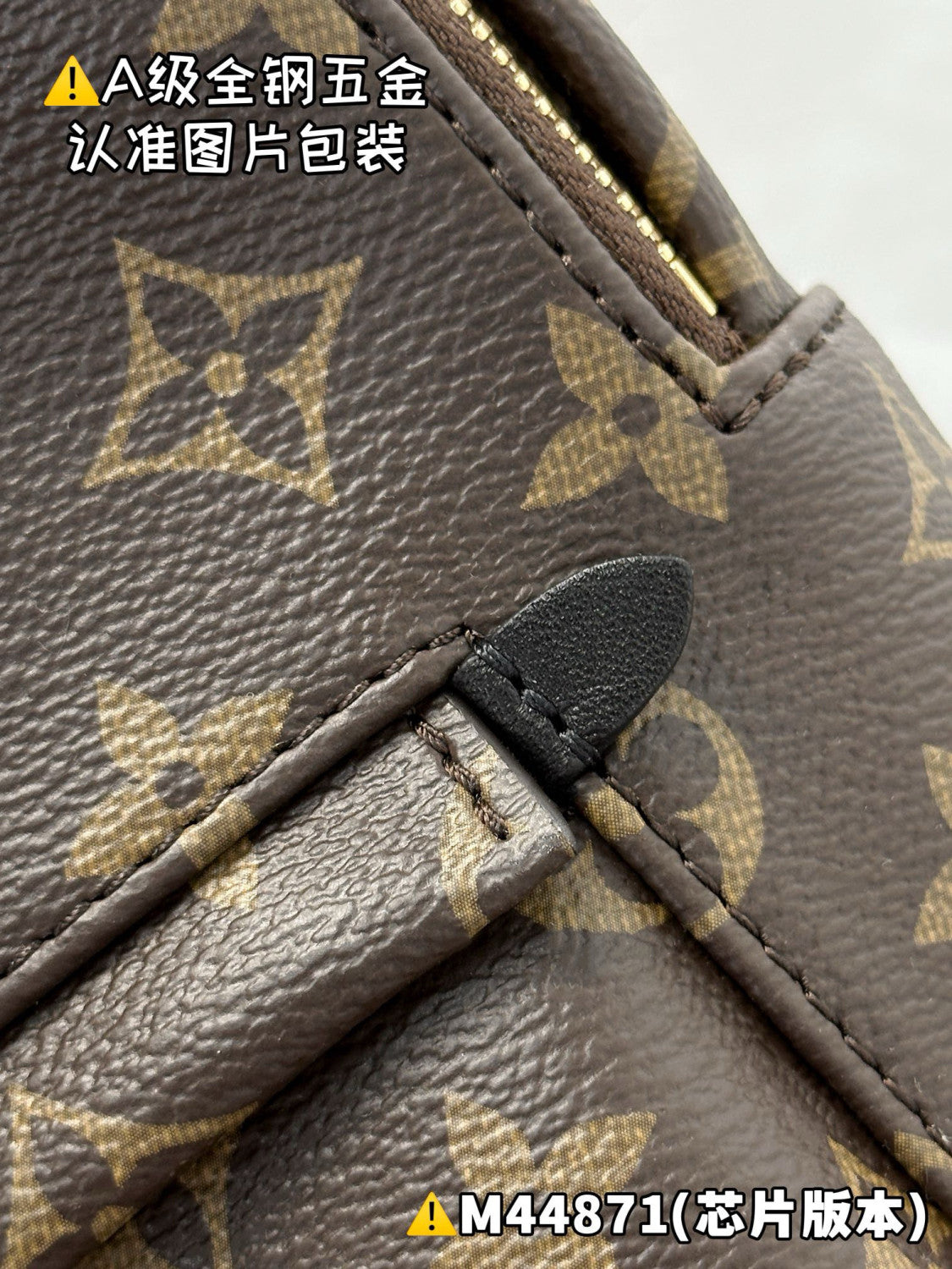 Louis Vuitton Women's Palm Springs Small Shoulder Bag Logo Printed Zipper Closure Cowhide Backpack Solid Color Casual Bags #71892