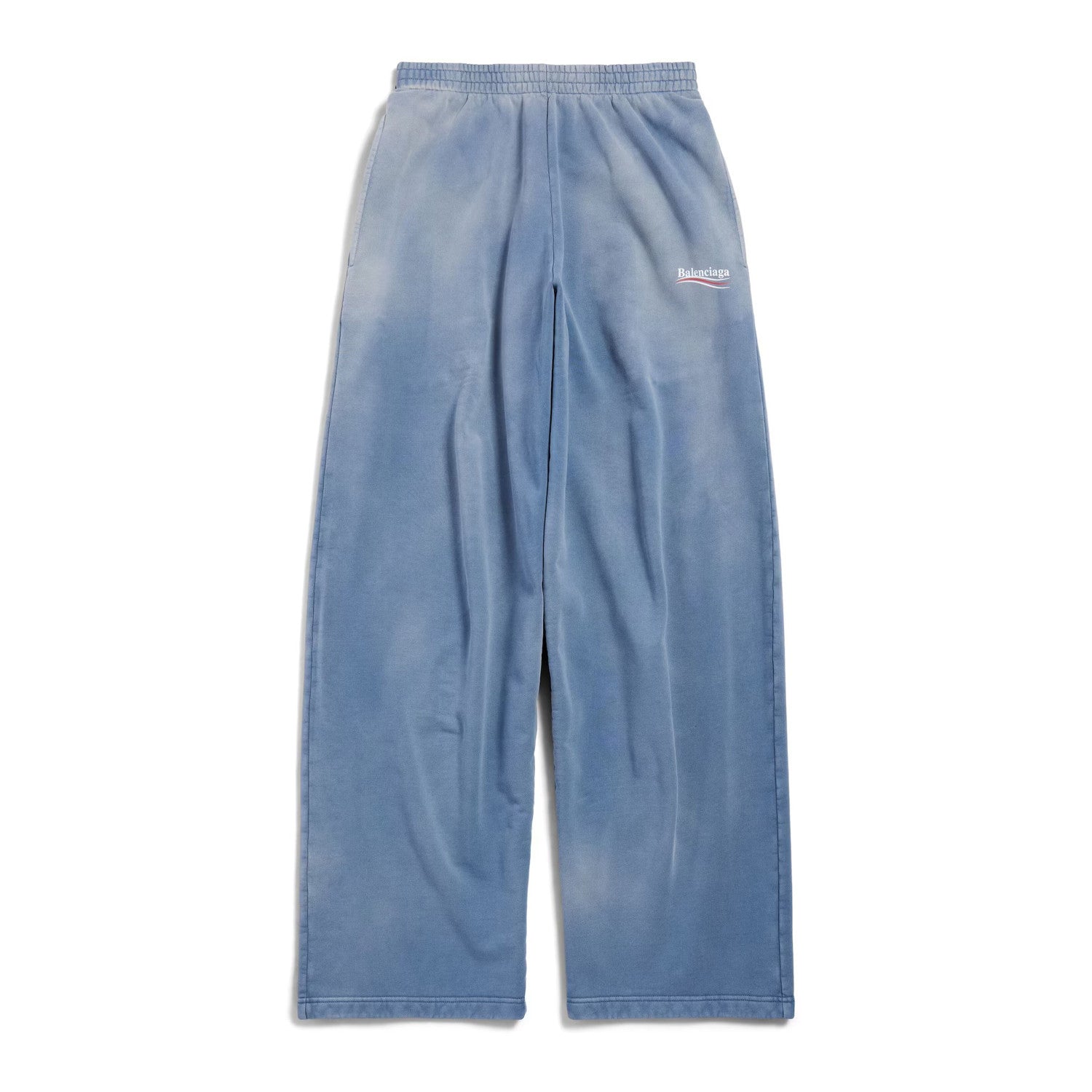 Balenciaga Men's Four Seasons Logo Printed Mid Waist Washed Gradient Loose Casual Sweatpants #71895