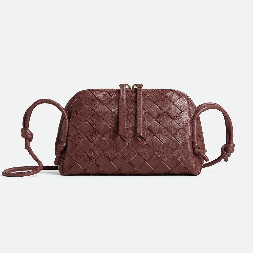 Bottega Veneta  Concert Clutch Intrecciato-woven Leather Clutch Women's Slim-strap Casual Crossbody Bag Elegant And Stylish Bags #196293