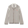 CASABLANCA 25SS Men's Brown Vertical Striped Long-sleeved Sweater Cardigan #333098