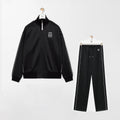 Loewe Men's Spring and Autumn Solid Color Logo Printed High Collar Loose Long Sleeve Zipper Jacket Drawstring Tie Casual Pants Suit Set #76561
