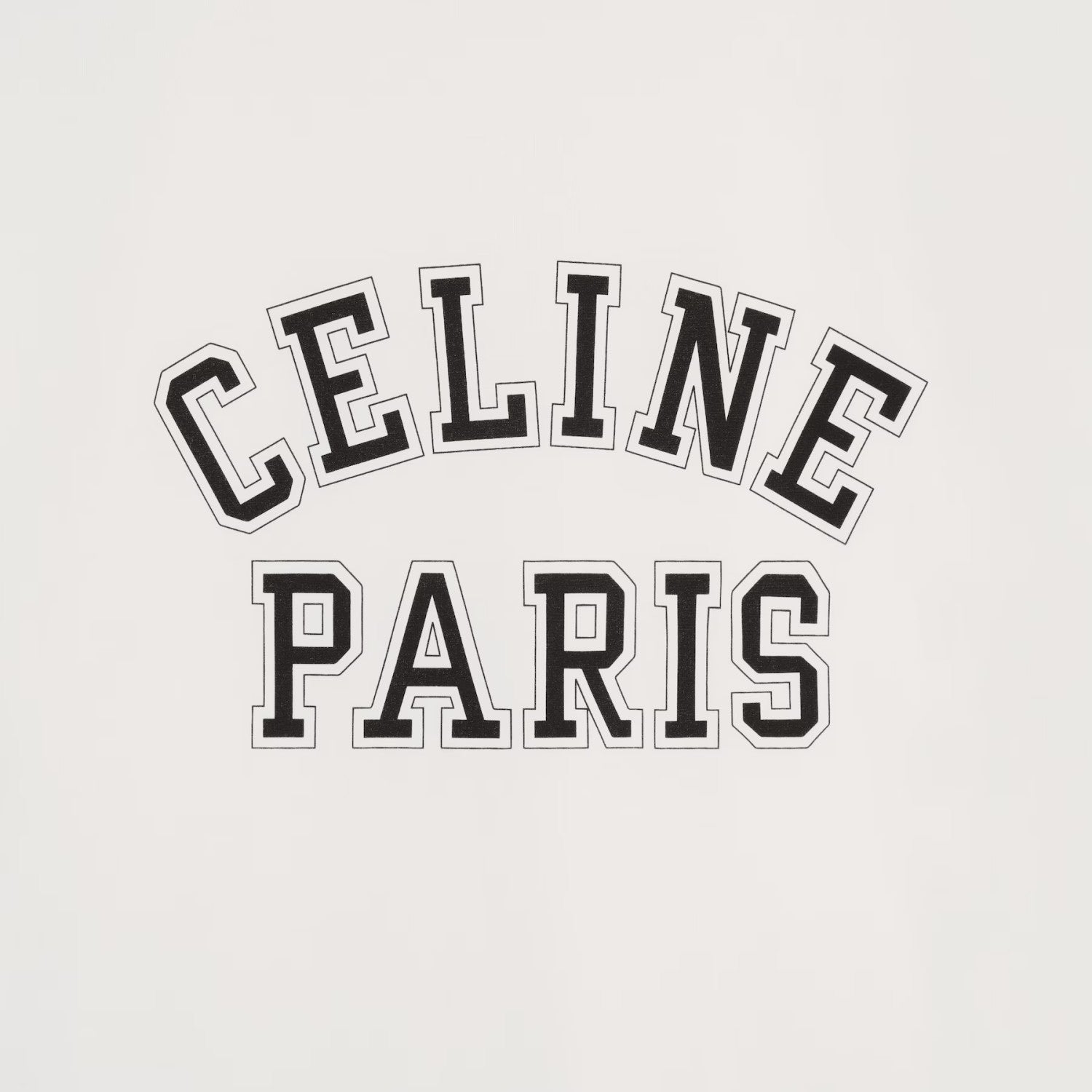 Celine Men's And Women's Summer Fashion Casual Crew Neck Pullover Letter Print Pattern Short Sleeve T-Shirt #79274