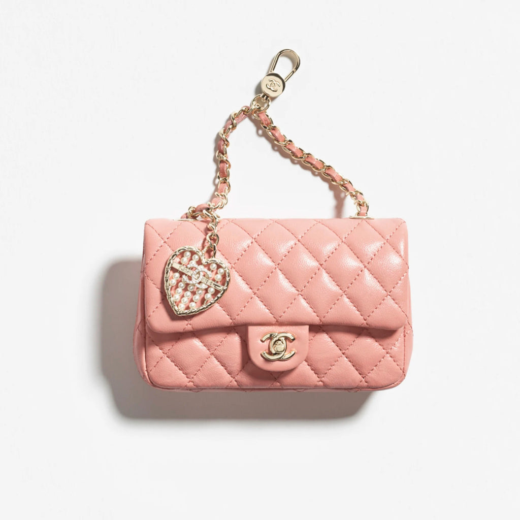 Chanel Women's Solid Color Chain Strap Flap Leather Mini Pendant Bag Bags AP4760-B21223-U0509 #77494
