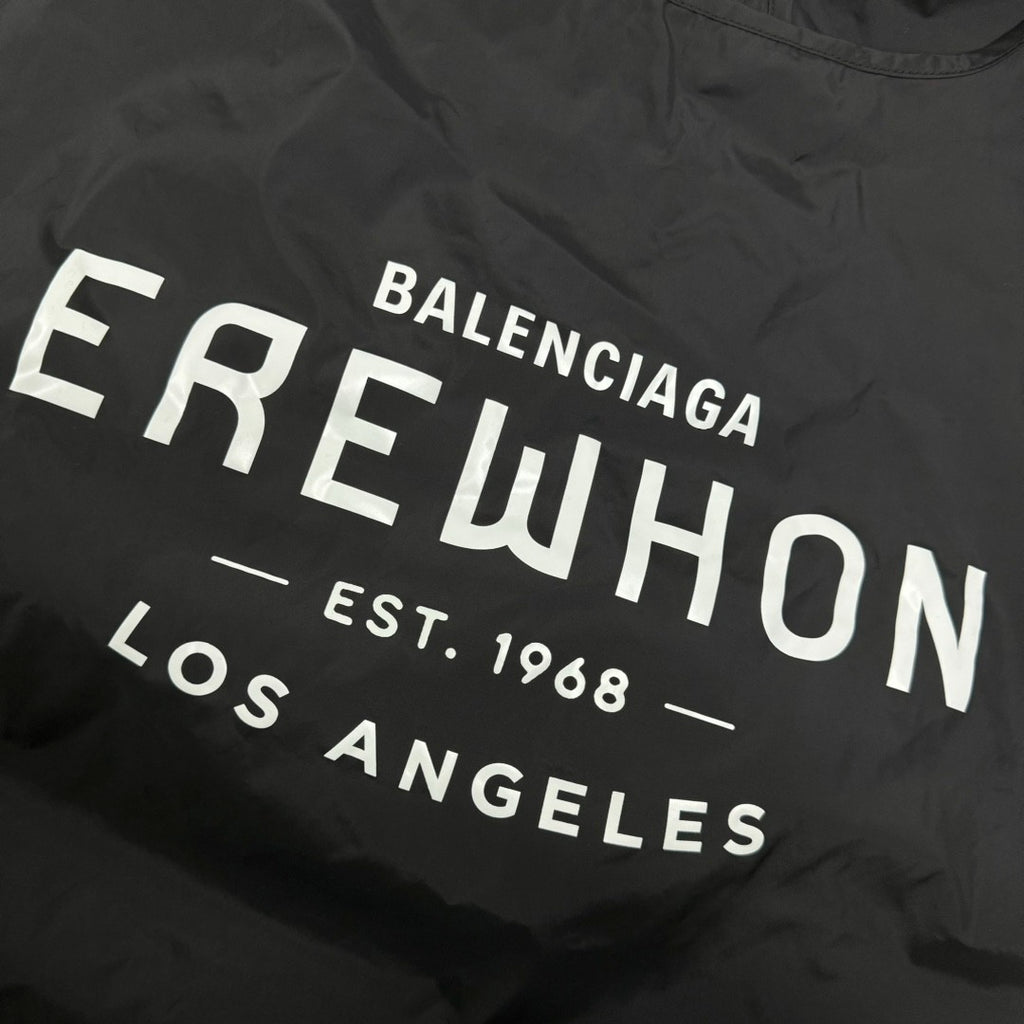 Balenciaga Men's Solid Color Letter Printed Nylon Shopper Handbag Tote Bag Bags #75822