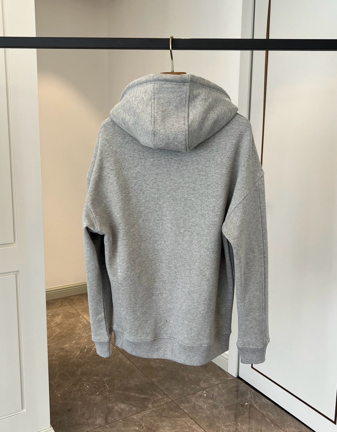 Loewe Men's Logo Embroidery Spring And Autumn Cotton Loose Solid Color Long Sleeve Pullover Hooded Drawstring Sweatshirt #75195