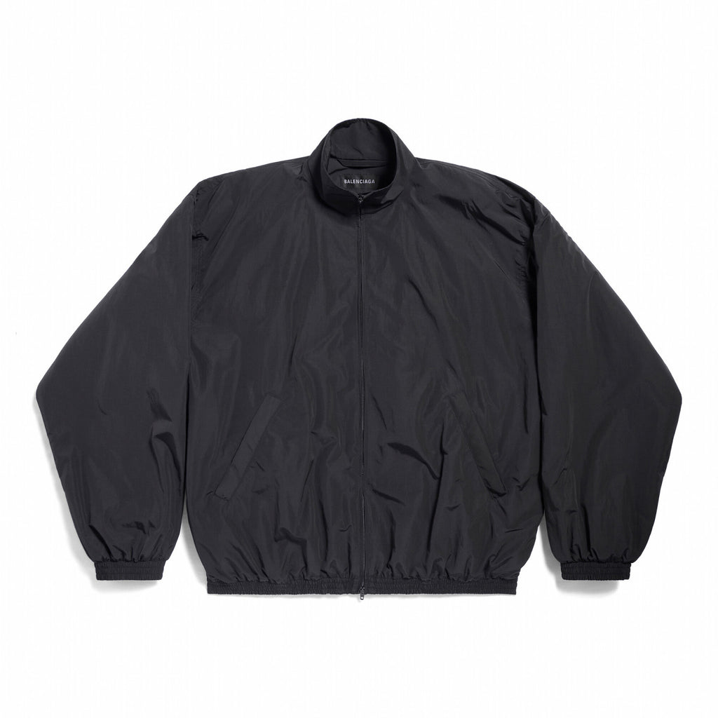 Balenciaga Men's And Women's Spring And Autumn Models Flame Letters Printing Solid Color High Collar Zipper Long Sleeve Jacket #98574