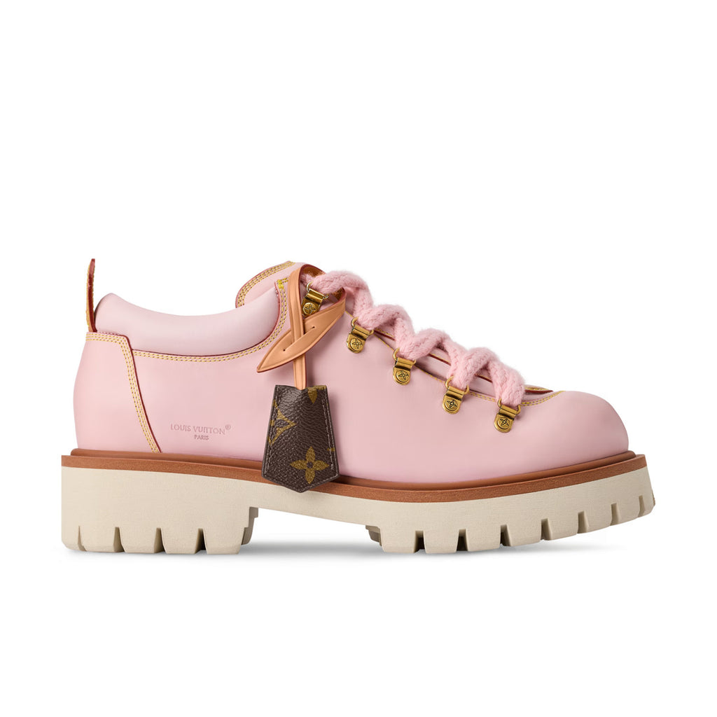 Louis Vuitton LV Remix Men's and Women's Summer Solid Color Cowhide Round Toe Lace-up Thick Sole Casual Shoes #77841