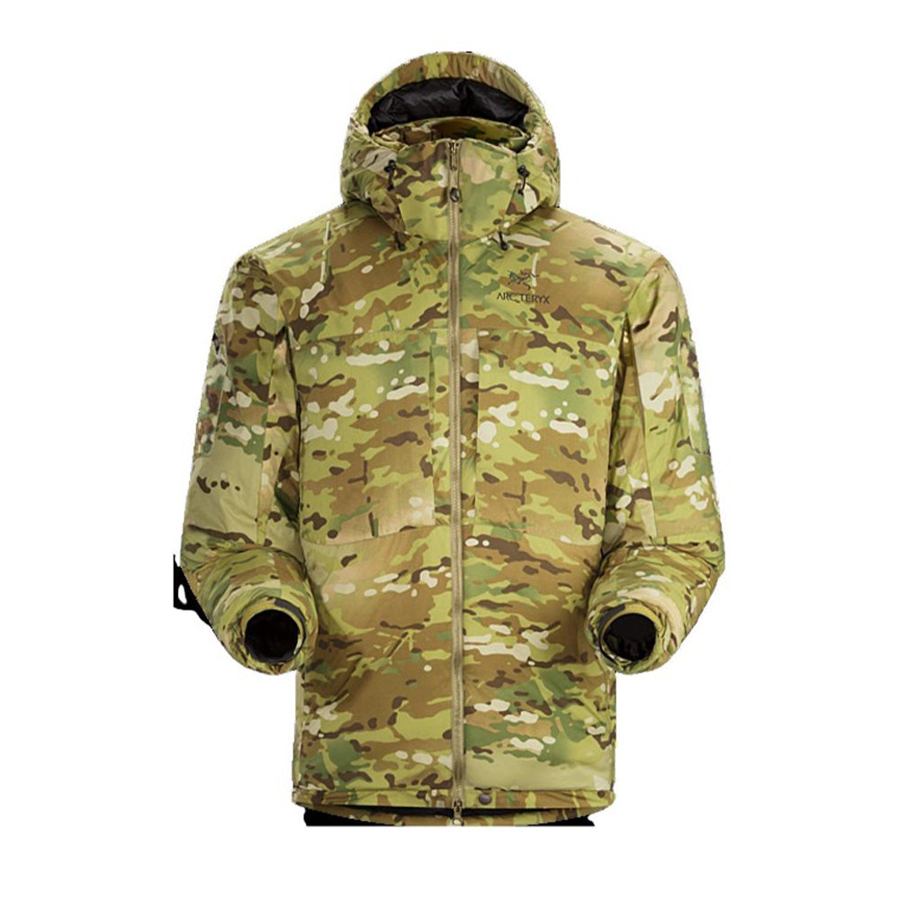 Arcteryx Men's Winter Camouflage Fit Zipper Windproof Hooded Solid Color Long Sleeve Coat Puffer Down Jacket Ngvp #7693