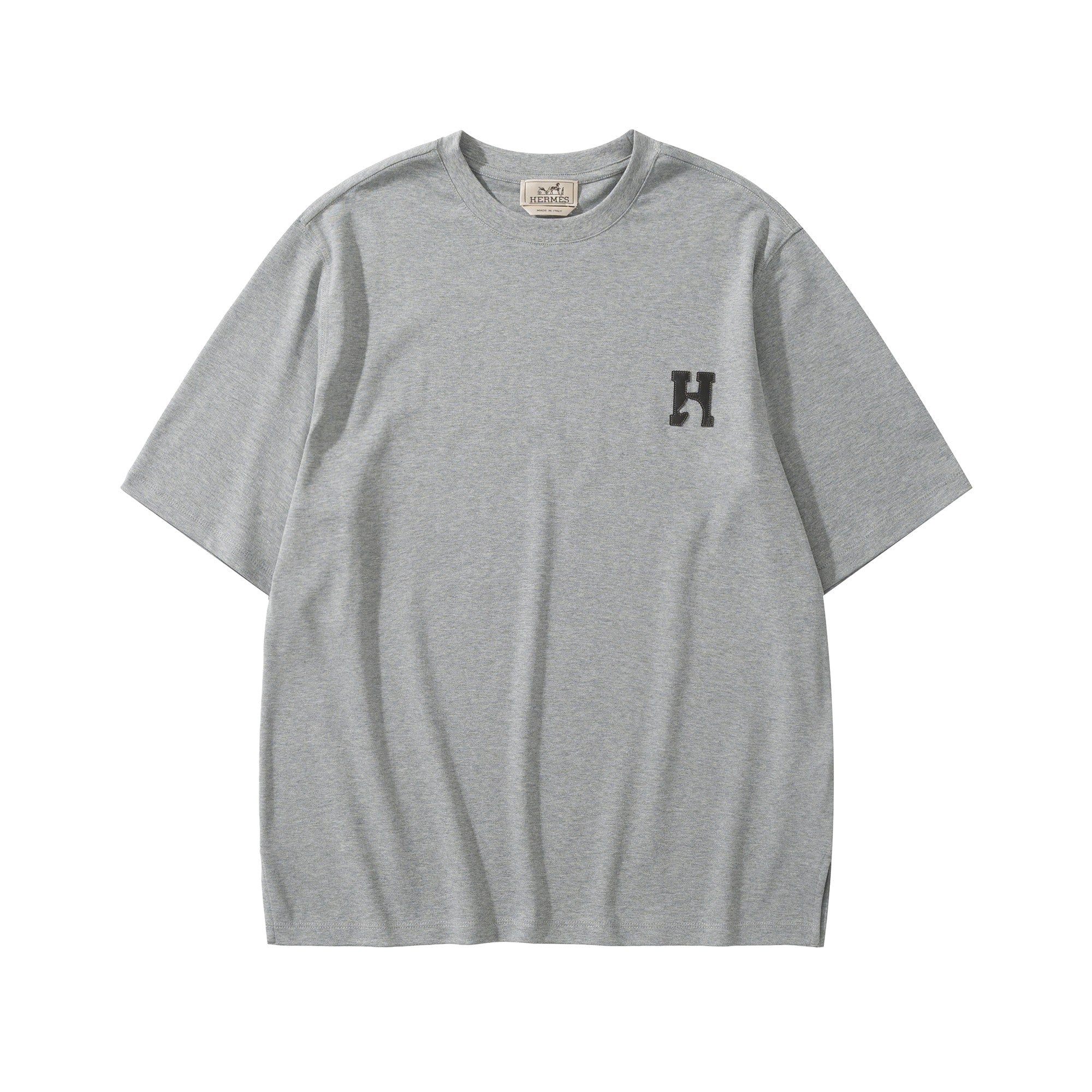 Hermès H Cheval T-shirt with Leather Detail #375796