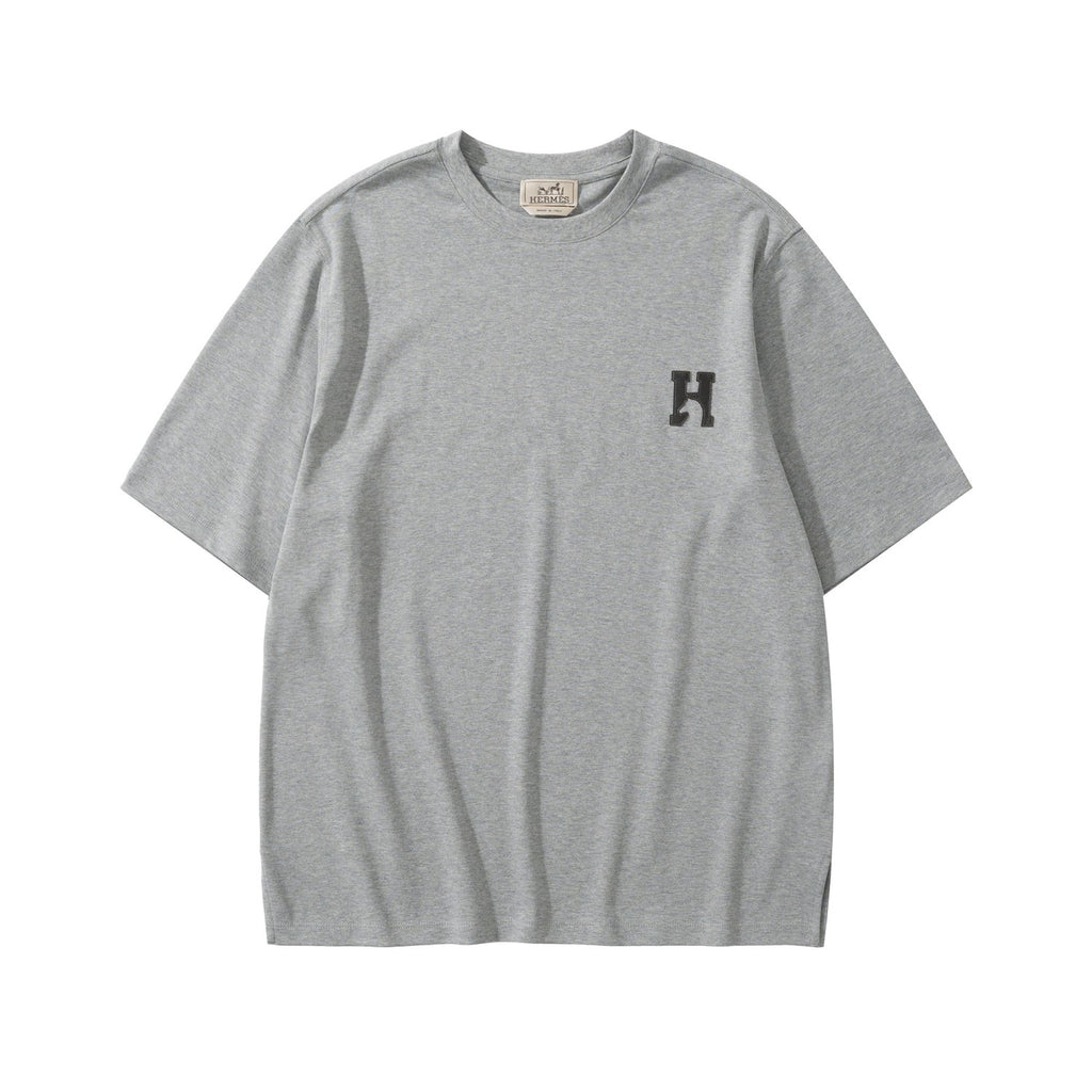 Hermès H Cheval T-shirt with Leather Detail #375796