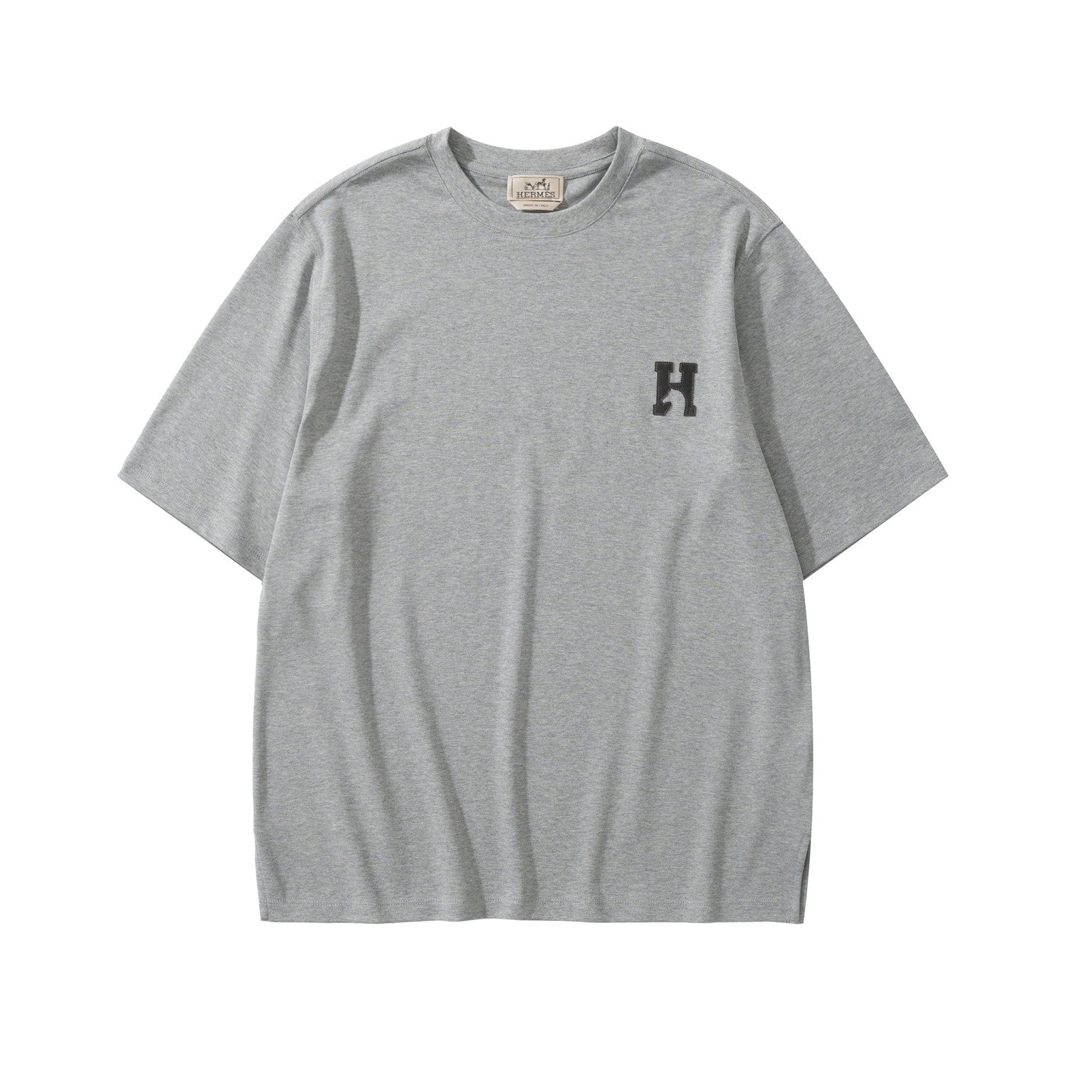 Hermès H Cheval T-shirt with Leather Detail #375796