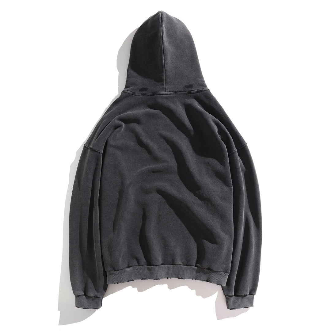 Balenciaga Men's And Women's Spring/Fall Fashion Casual Solid Color Letter Print Hooded Zipper and Hooded Pullover Long Sleeve Sweatshirt Jacket #78935