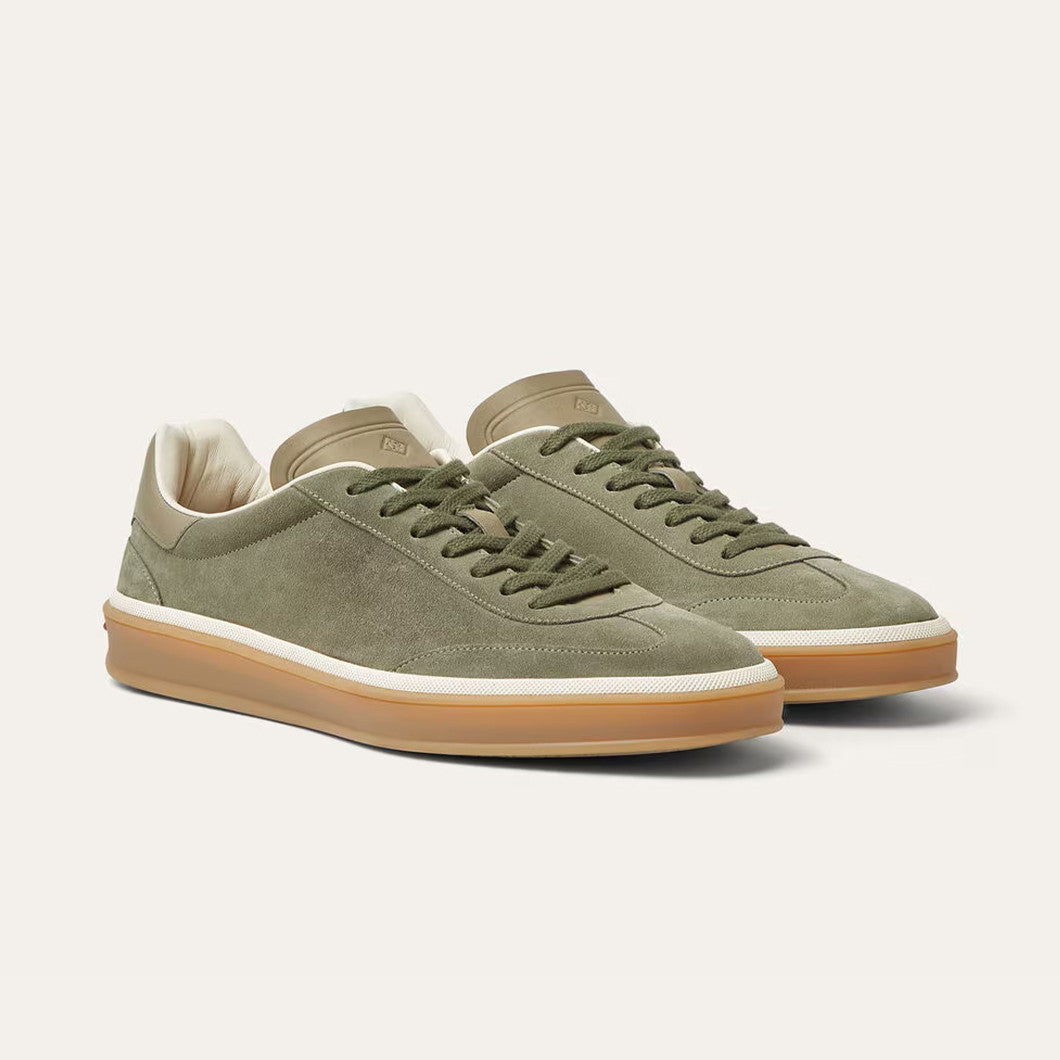 Loro Piana Men's Tennis Walk Dexun Sports Shoes Suede Round Toe Lace-Up Solid Color Four-Season Casual Shoes Low-Top Sneakers Ngvp #315199