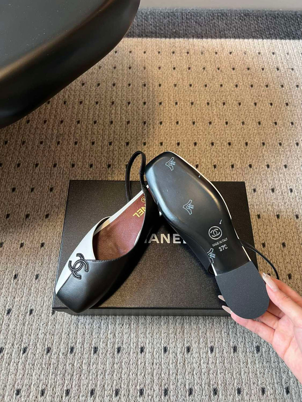 Chanel Color Block Back Sandals #378628
