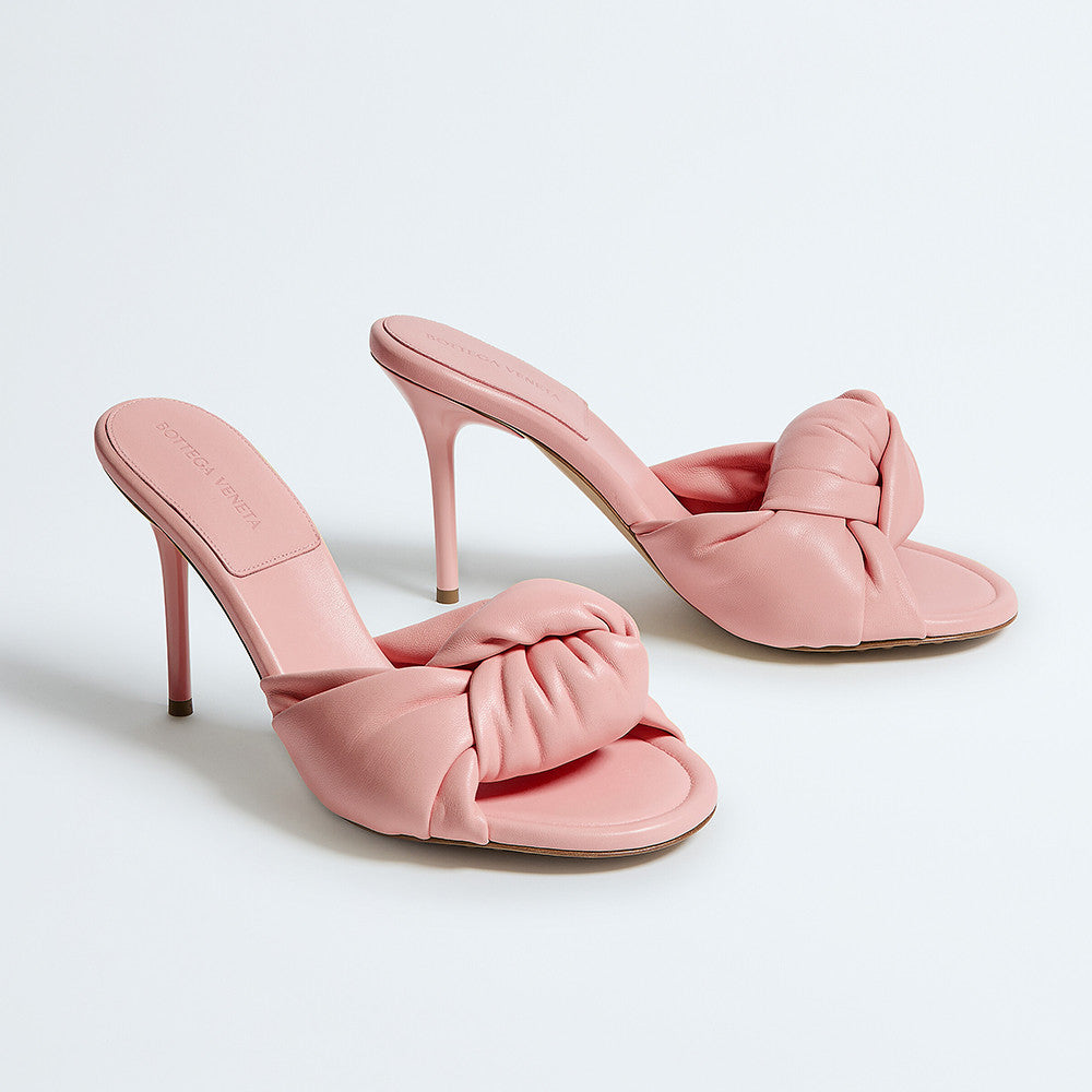 Bottega Veneta Women's Cherry Mule in Blush 9cm #386927