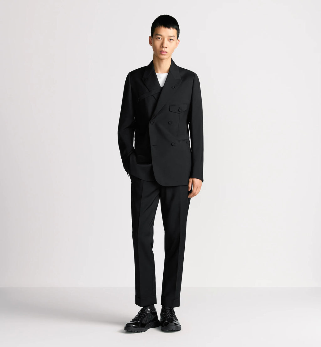 Dior Men's Fall And Winter Wool Blend Black Jacket Single-breasted Suit Top Wedding Suit Blazer Casual Jacket Ngvp #2441