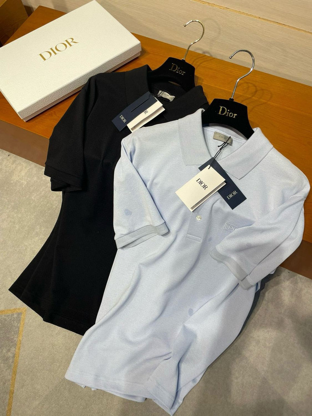 Dior Men's Summer Solid Color Logo Letter Embroidered Polo Shirt Short Sleeve T-Shirt #99633