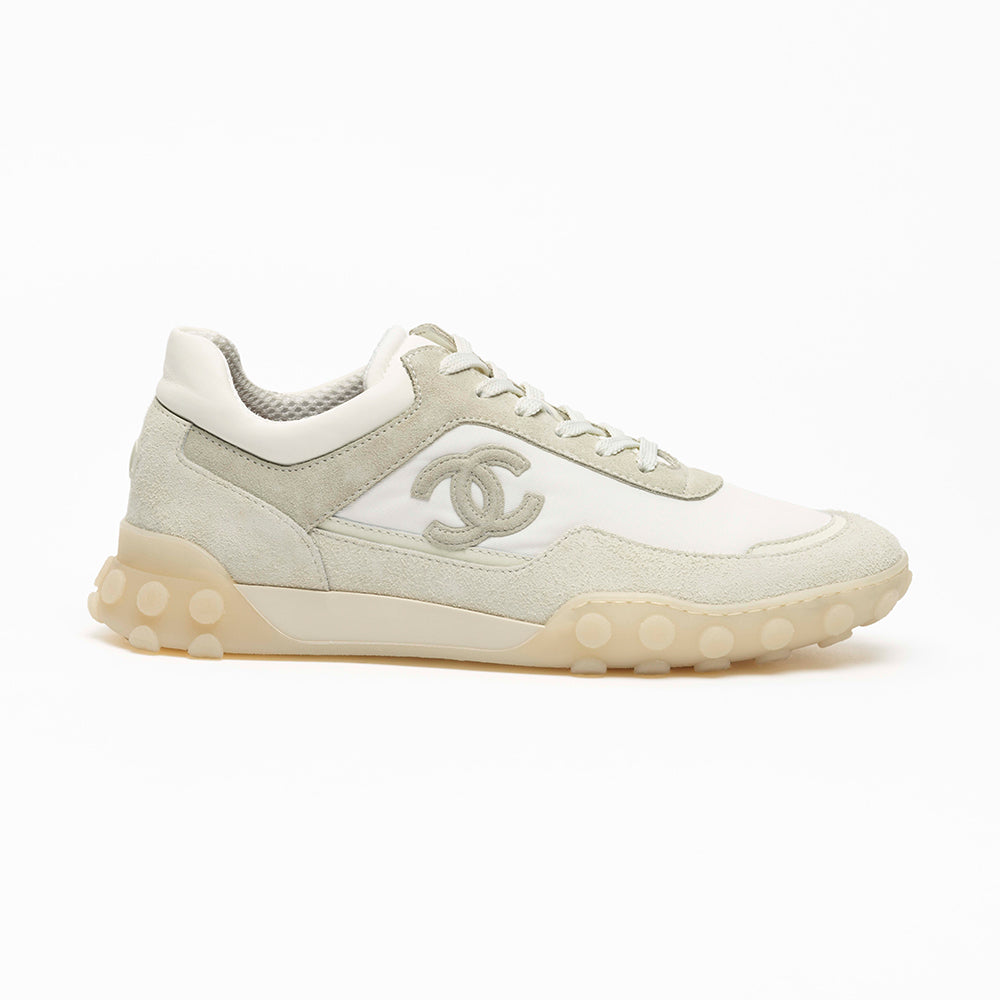 Chanel Sneakers Mixed Fibers Suede Calfskin Calfskin #381284